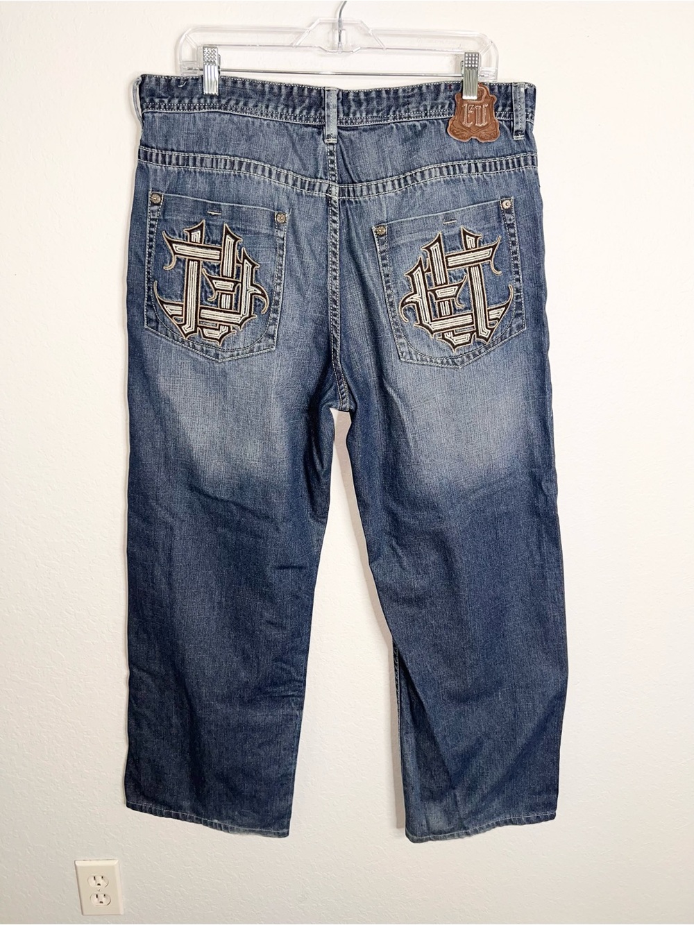 Vintage Ecko Jeans Mens Size 36 X 30 Blue Denim Hip Hop Baggy Y2K A
